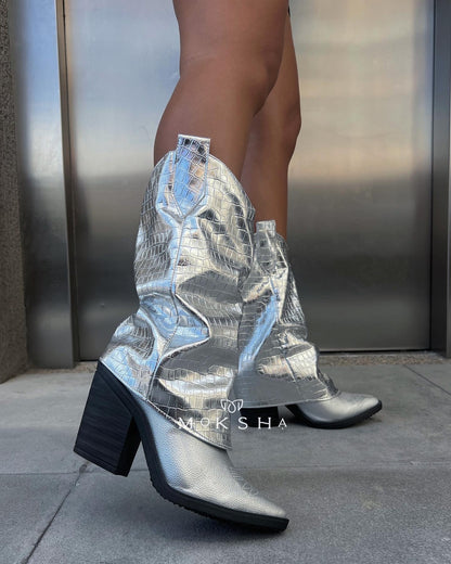 BOTAS TEXANAS PLATA