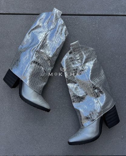 BOTAS TEXANAS PLATA
